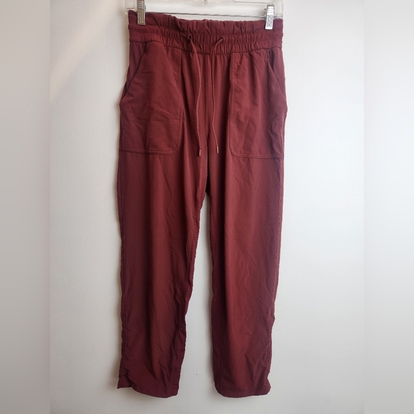 Lululemon Beyond The Studio Crop Pants Burgundy Size 6. - Picture 1 of 8